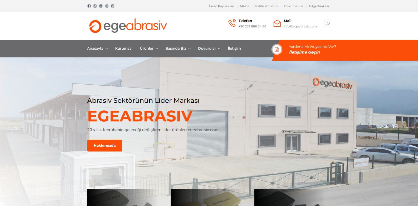 Egeabrasiv.com yeni arayüzüne kavuştu